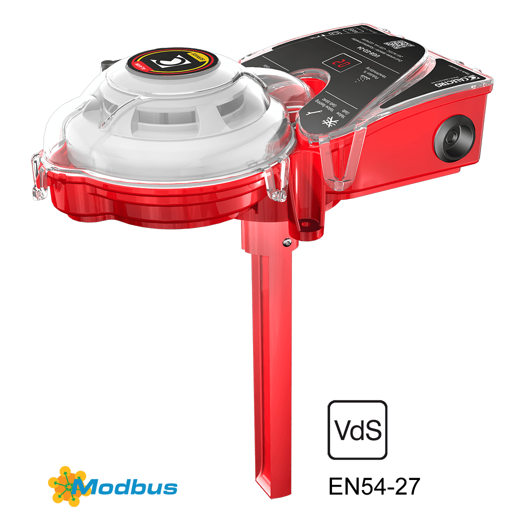 UG8-ED-24 | Kanaalrookmelder met display, Modbus en relais