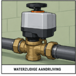 Een waterzijdige aandrijving vervangen